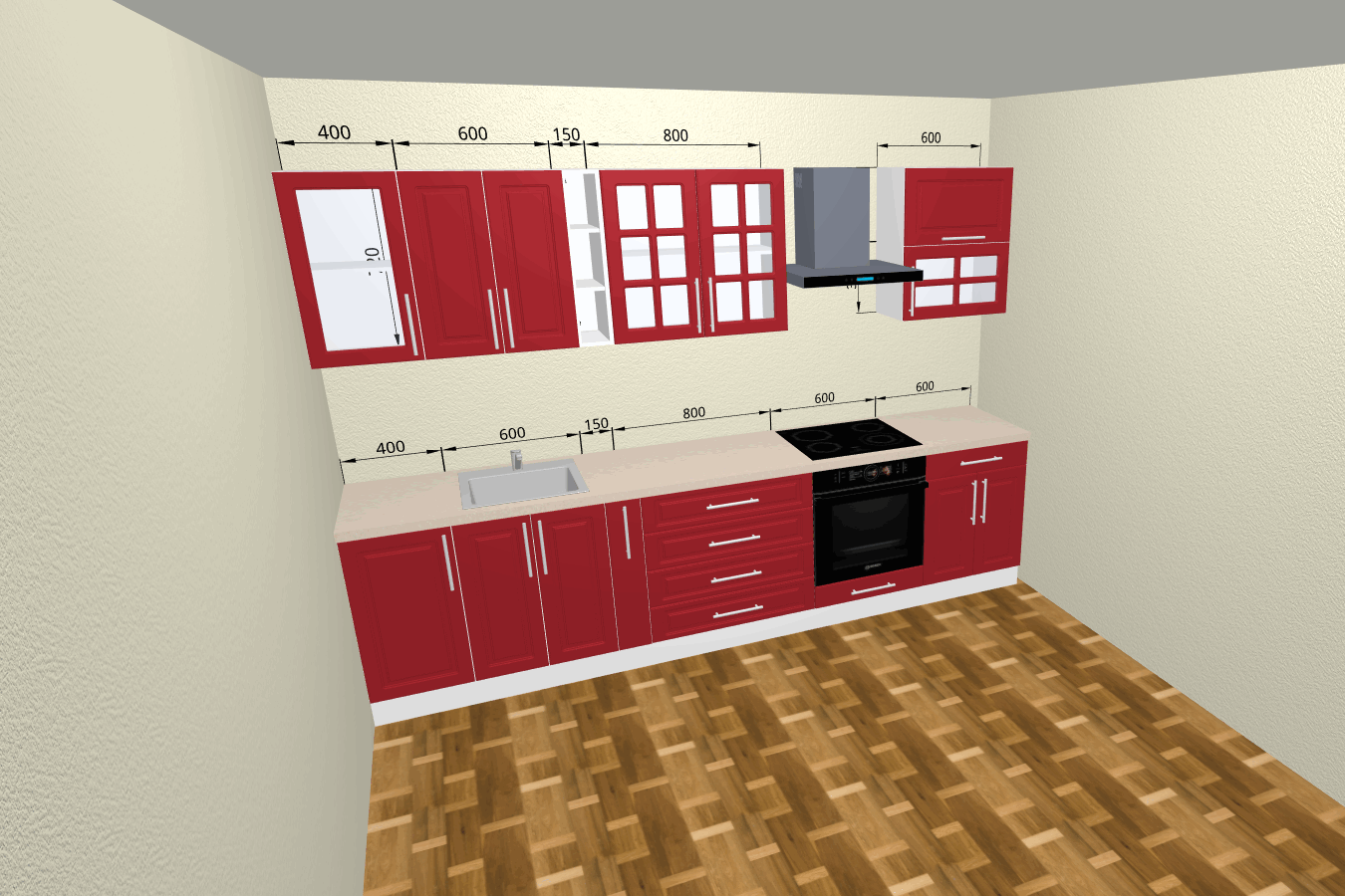 Дизайн-проекты кухонь 3D